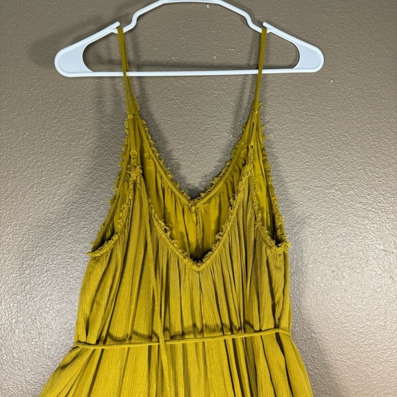 Urban Outfitters Kiari Wide Leg palazzo Jumpsuit Dress yellow Summer Solid H - Picture 5 of 12